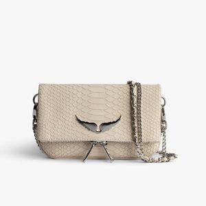 Zadig & Voltaire Nano Soft Savage Rock Clutch in Flash. New, Never Used.